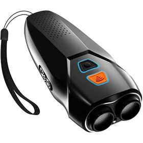 petDog Barking Control Devices Dual Sensor Anti Barking Device with Training/Deterrent Modes Dog Whistle to Stop Barking Ultrasonic Dog Barking Dete (Color: Black)