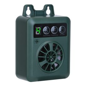 1Pc Anti-barking Device 49.2Feet Sensing Ultrasonic Bark Deterrent With 4 Frequency Levels 4 Sensitivity Levels Indoor Outdoor Dog Bark Control (Option: Green)